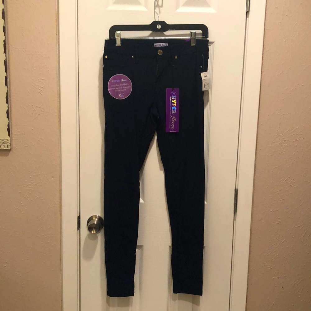 Navy blue fleece lined pant